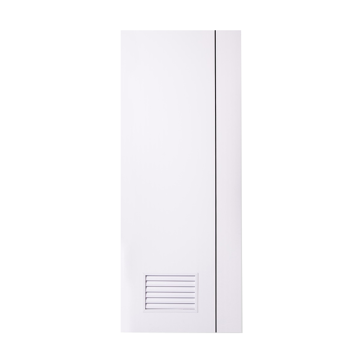POLYWOOD ประตูห้องน้ำ PVC รุ่น M-Series รุ่น PM-2 ขนาด 70x200 ซม.สีขาว/เจาะ