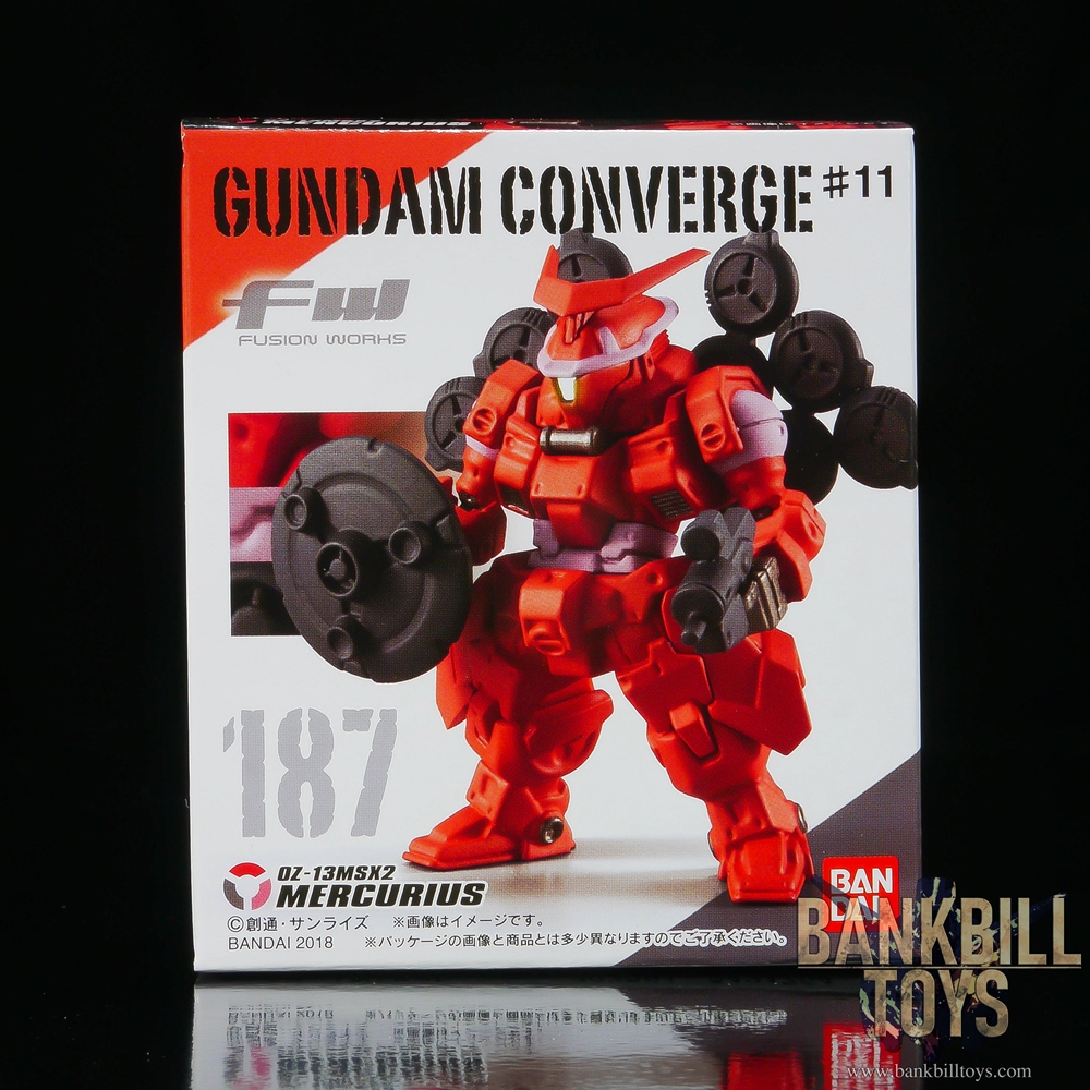 กันดั้ม Bandai Candy Toy FW Gundam Converge #11 No.187 OZ-13MSX2 Mercurius