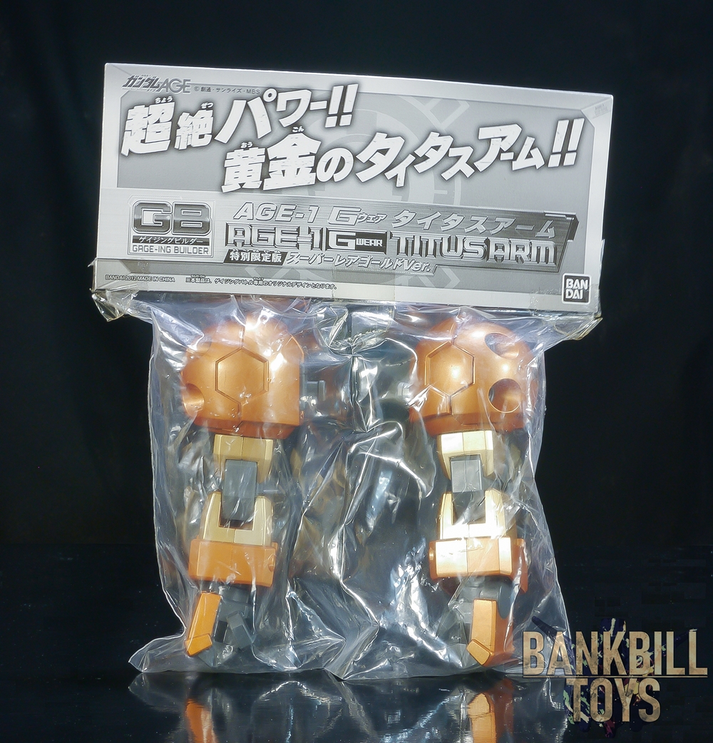 กันดั้ม Bandai Next Generation World Hobby Fair '12 Winter Japan Limited Gage-ing Builder Special Limited Edition 1/100 AGE-1 G Wear Titus Arm [Super Rare Gold Ver.]
