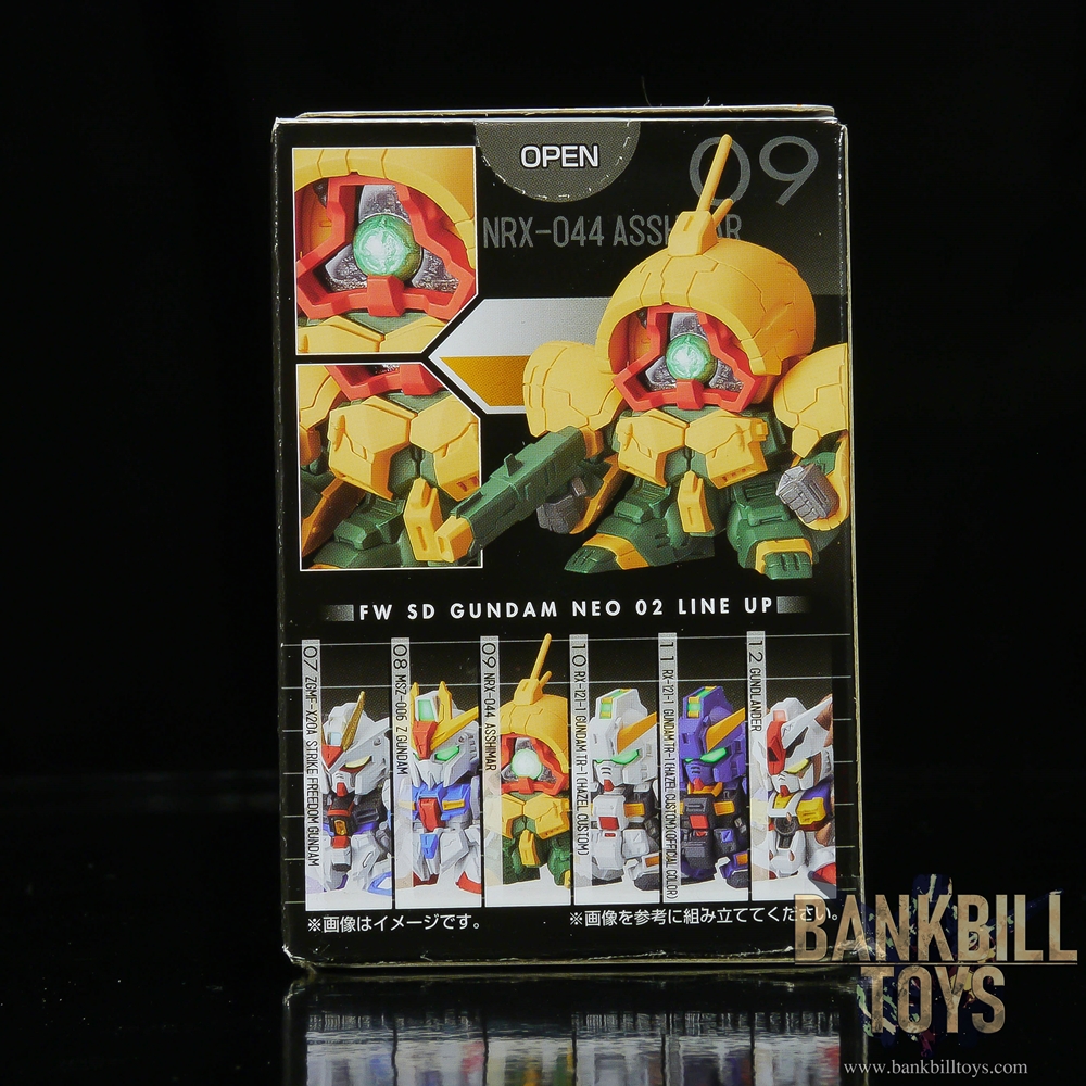 กันดั้ม Bandai Candy Toy FW SD Gundam Neo 02 No.09 NRX-044 Asshimar