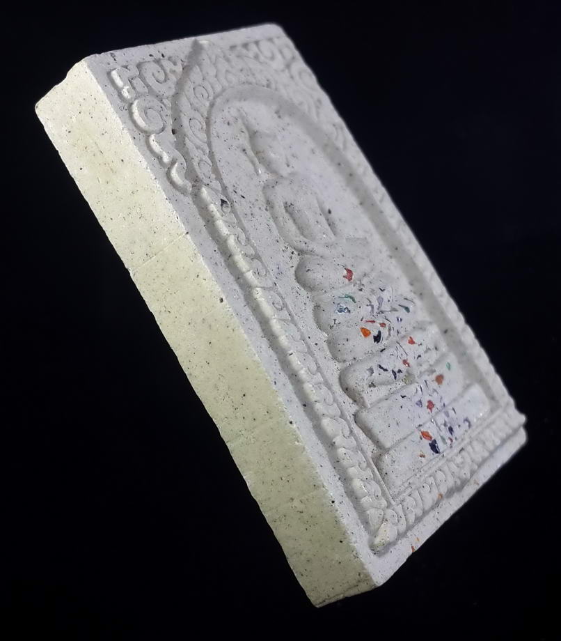 รหัสสินค้า พระสมเด็จ วัดต่างๆ 356 พระสมเด็จเนื้อผงซุ้มลายกนก หลังปั๊มตรายาง ไม่ทราบที่