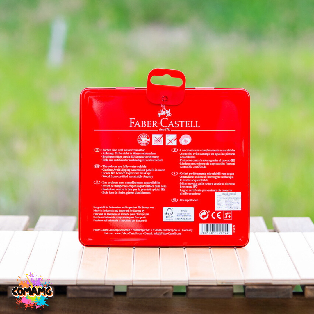 Faber Castell สีไม้นกแก้ว ระบายน้ำ ดินสอสี กล่องเหล็ก รุ่น 12,24,36,48สี พร้อมส่ง