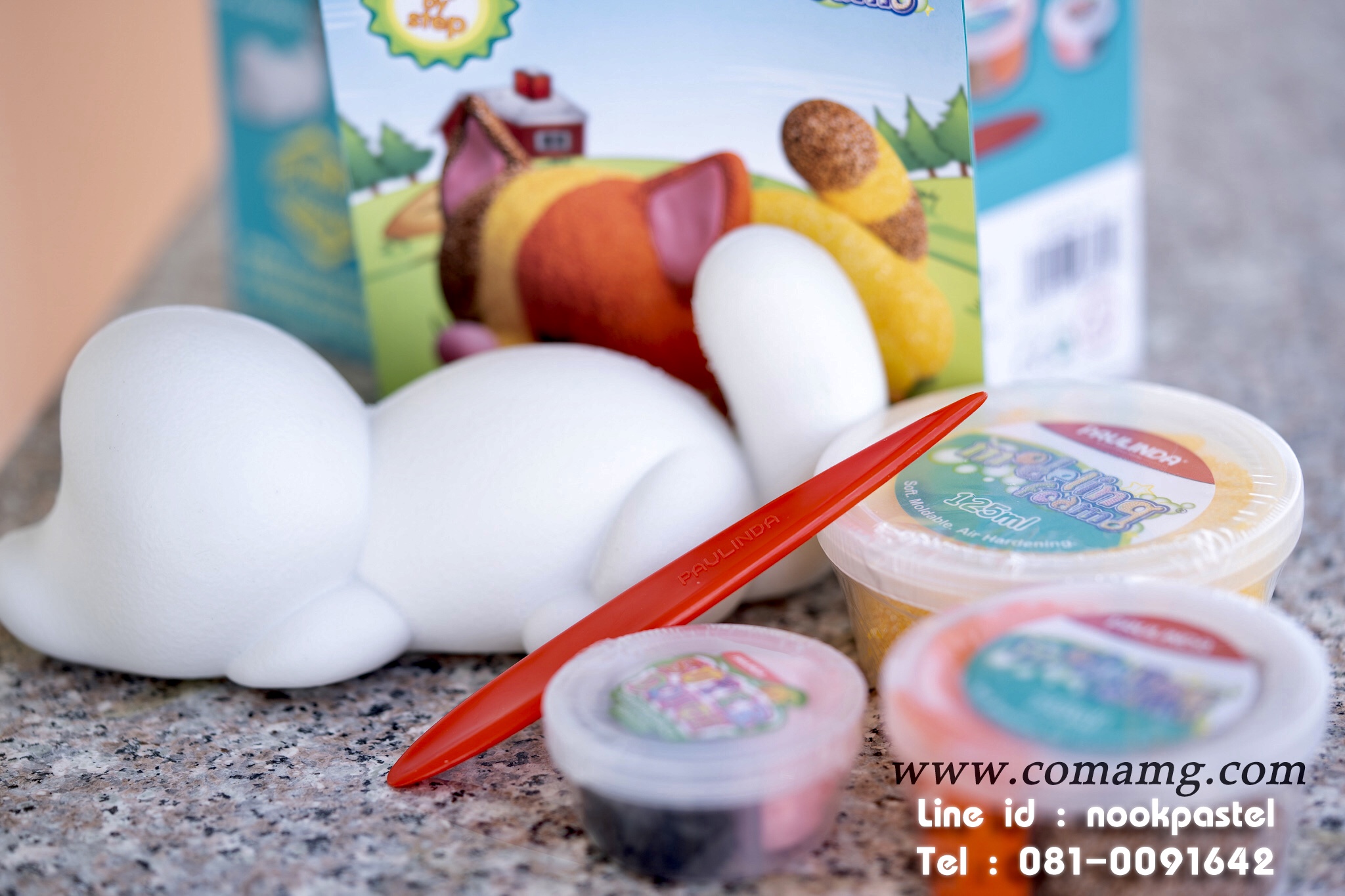 ของเล่นโฟมดินน้ำมัน Mid Series ลายDog and Cat Modeling Art modeling foam (PAVLINDA)