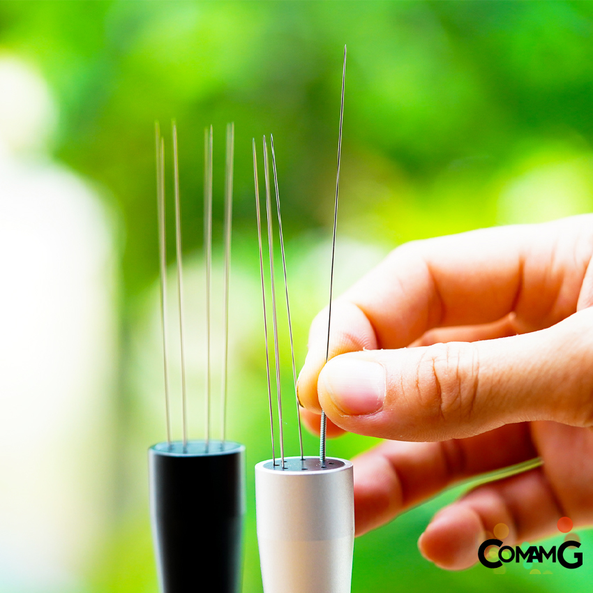 เข็มเกลี่ยผงกาแฟ ที่เขี่ยผงกาแฟ cloth powder needle