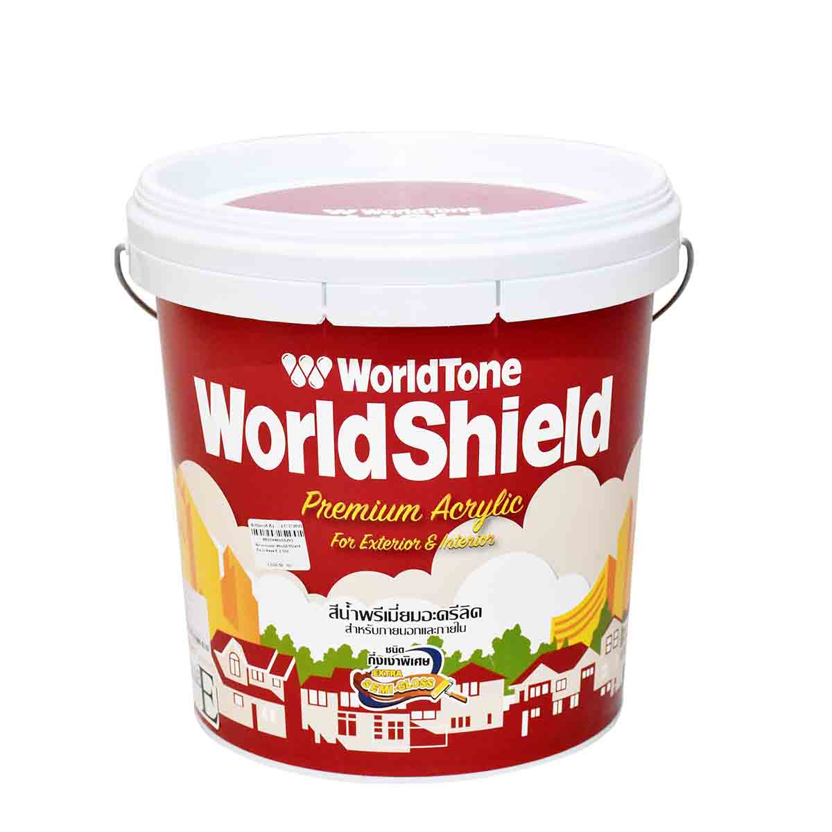 World Shield สีน้ำภายนอก กึ่งเงา 2.5GL