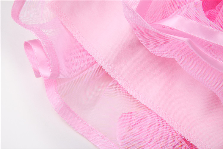 PSk1011 กระโปรงสีชมพู ฟูหลายชั้น พลิ้ว สีสวยหวานเหมือนแบบ