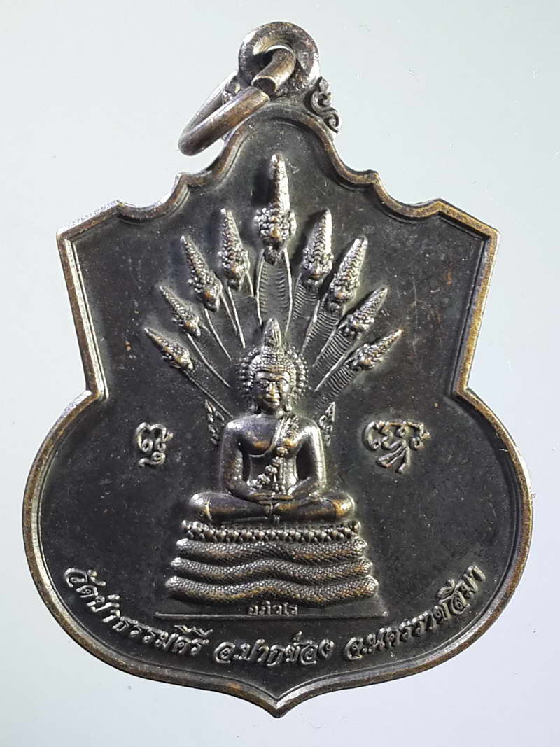 รหัสสินค้า พระมหากษัตริย์ และบุคคลสำคัญ 071 เหรียญพระนาคปรก อภิวโร - สมเด็จพระนเรศวรมหาราช วัดป่าธรรมคีรี อ.ปากช่อง จ.นครราชสีมา พระรายการนี้ให้เช่าบูชาแล้ว