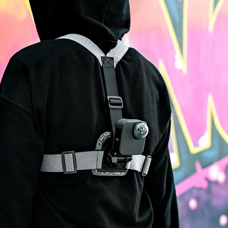 (รุ่นใหม่) Telesin สายรัดหน้าอก Chest Strap Flexible Double Side Elasticity for GoPro / SJCAM / Xiaomi / Insta360