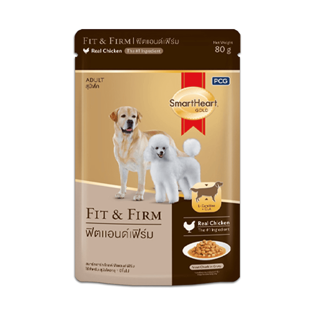 SmartHeart Gold Pouch อาหารเปียก 80g รวมรส (12 ซอง)