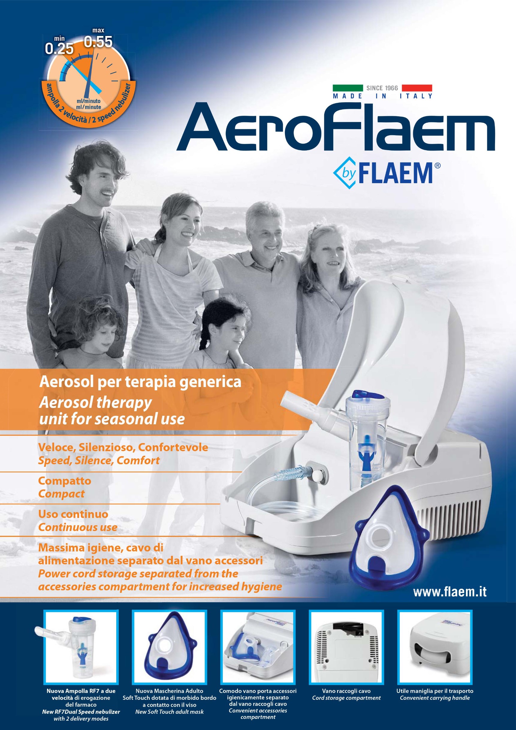 เครื่องพ่นละอองยาแบบกระเป๋าหิ้ว รุ่น AEROFLAEM
