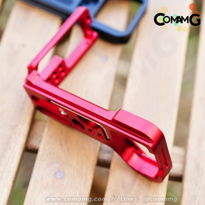 L Plate Sony A9ii A7R4 A7Siii แบบรางสไลด์ มีสีดำ สีแดง