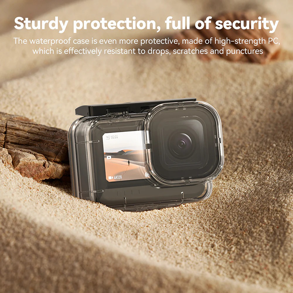 GoPro 11 / 10 / 9 Telesin Protective Waterproof Case Combo + Skeleton Backdoor เคสกันน้ำ คุณภาพดี จอหน้ากันน้ำเกาะ