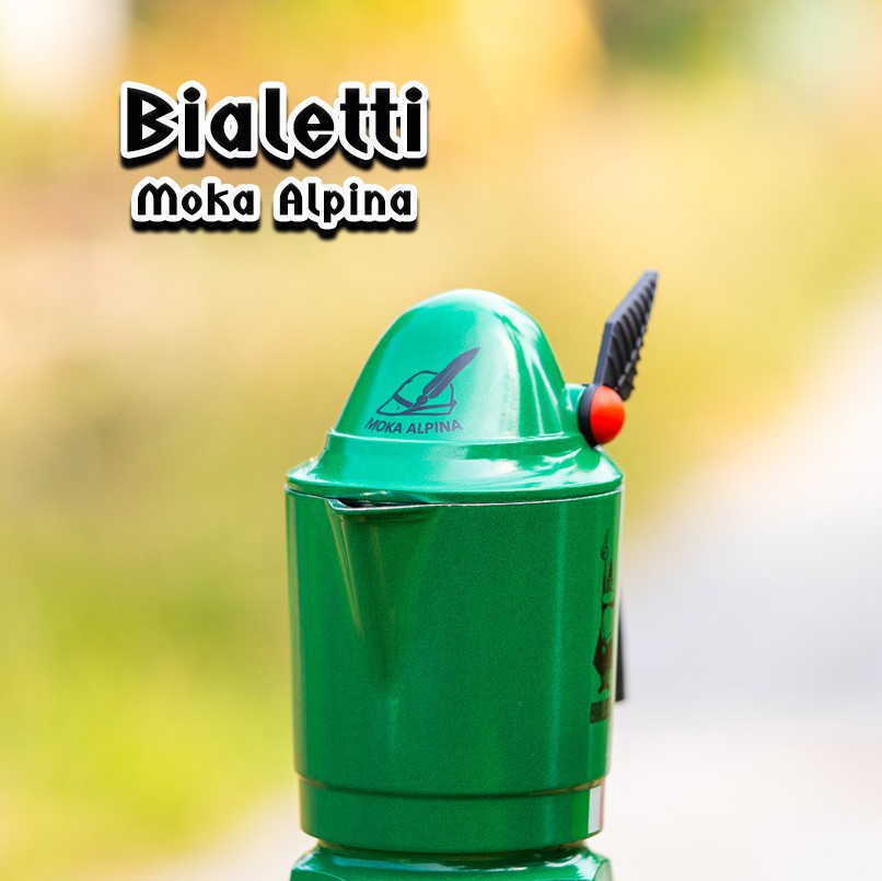 Bialetti หม้อต้มกาแฟ Moka Pot รุ่นพิเศษ Alpina ขนาด3Cup สินค้าพร้อมส่ง ของแท้100%