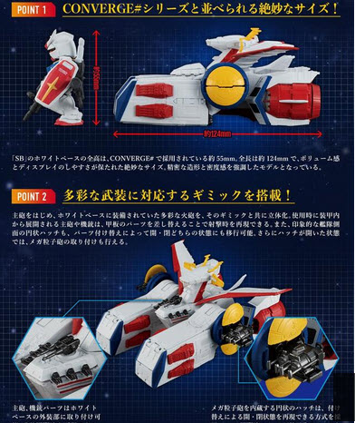 <Preorderภึง 8/5/2021>เปิดรับPreorder มัดจำ200 บาท FW GUNDAM CONVERGE SB WHITE BASE E.F.S.F. PEGASUS-CLASS ASSAULT LANDING CRAFT W/O GUM