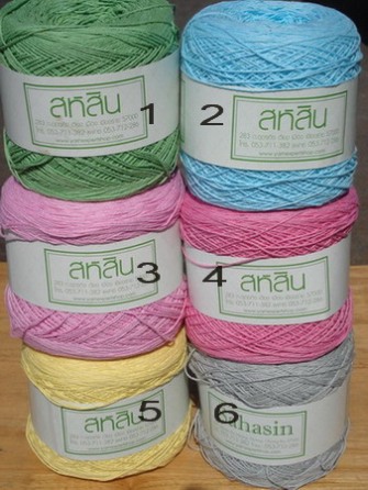 ไหมพรม ฝ้ายเชือกนิ่ม เส้นเล็ก Cotton Mini