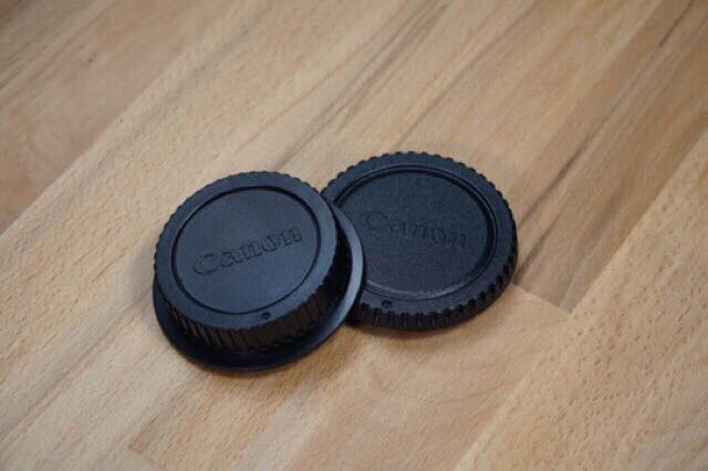 ฝาปิดท้ายเลนส์ + ปิดหน้ากล้อง Canon EOS