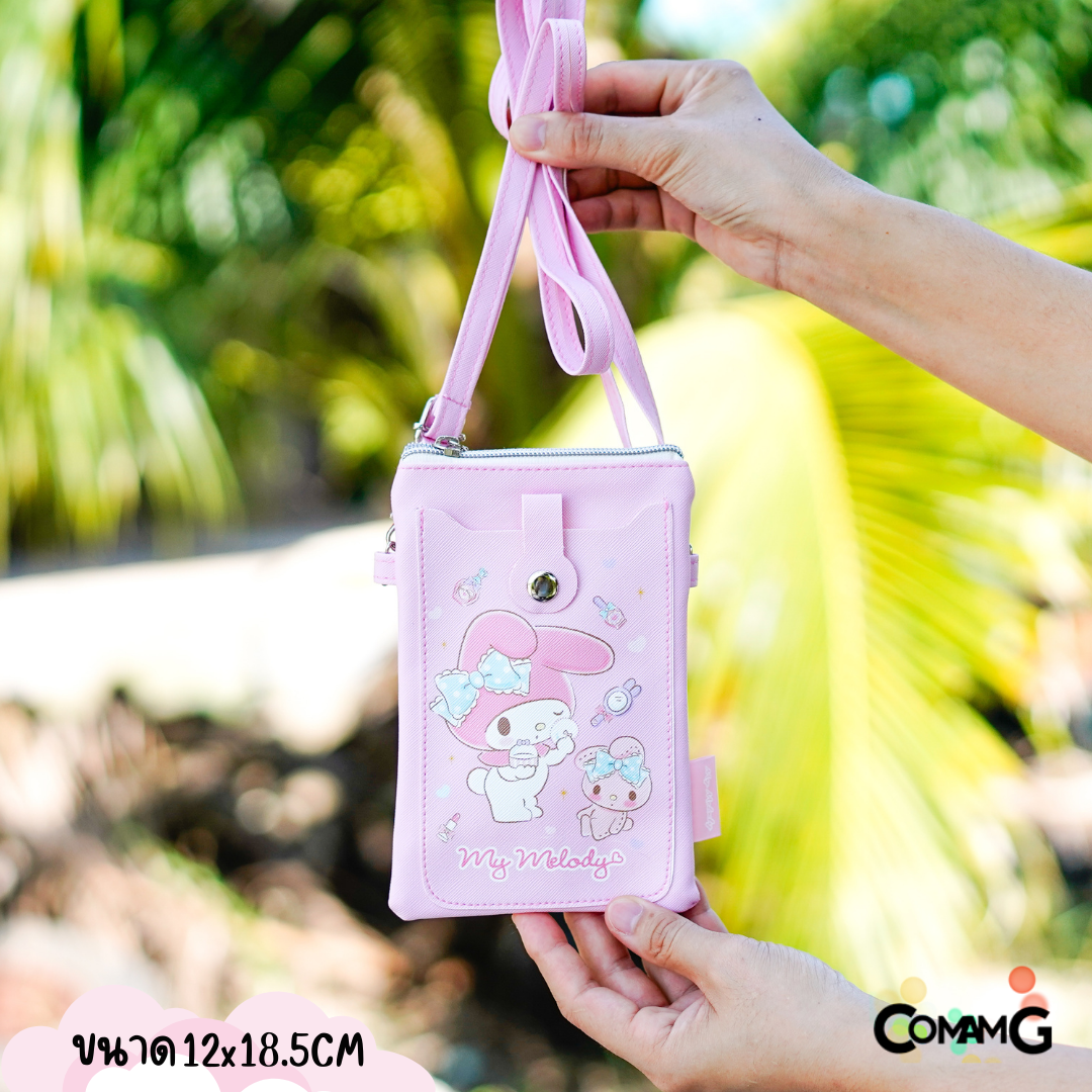 กระเป๋าสะพายซานริโอ้ กระเป๋าใส่โทรศัพท์ มีหลายลายให้เลือก พร้อมส่ง