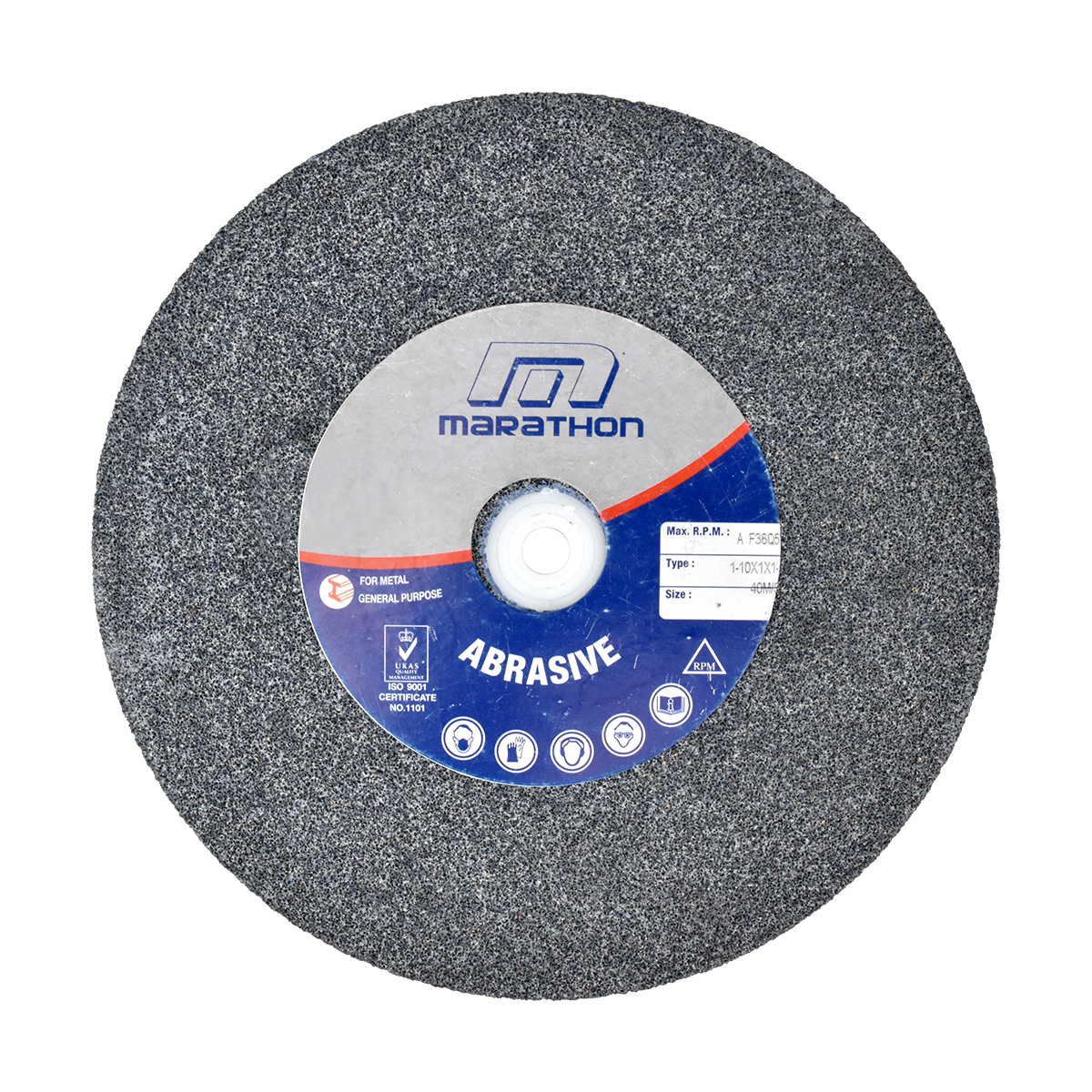 MARATHON หินไฟ (สีเทา) 8"#36 หนา 1" [KT-Z032-1660]