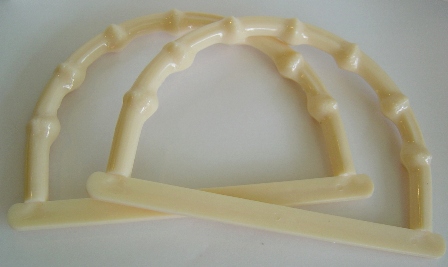 หูกระเป๋าพลาสติค ลายไม้ไผ่ Plastic Bag Handle Bamboo Style