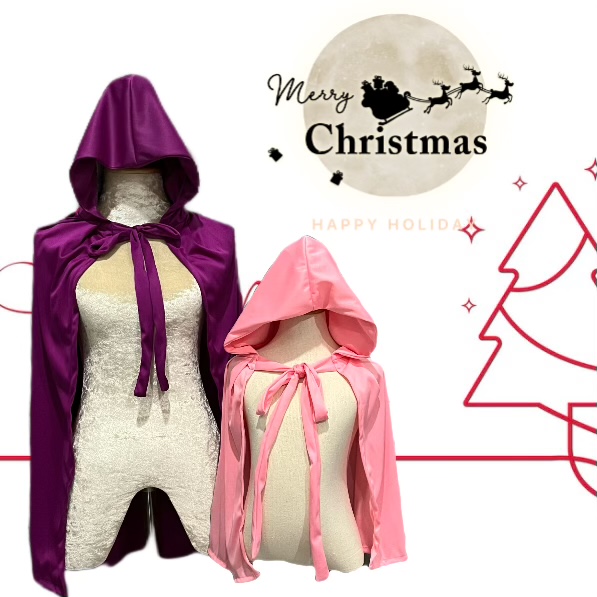 ผ้าคลุมแฟนซี ผ้าคลุมไหล่เจ้าหญิง ผ้าคลุมหนูน้อยหมวกแดง ผ้าคลุมฮาโลวีน ชุดคอสเพลย์ ผ้าคลุมTiktok ผ้าคลุมไหล่ปีศาจ พร้อมส่ง