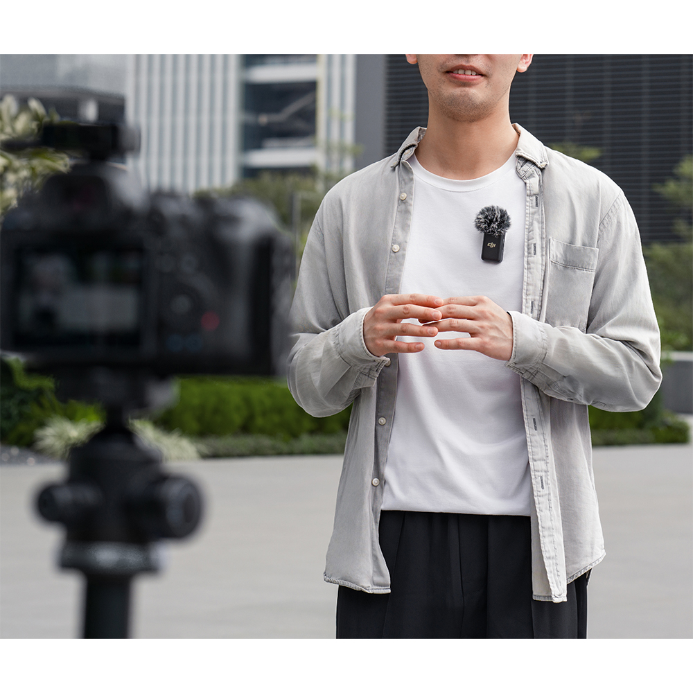 DJI Mic Wireless Microphone Charging Case ไมโครโฟนไร้สาย ใช้ได้กับกล้อง มือถือ คอมพิวเตอร์ ประกันศูนย์ไทย By Aquapro
