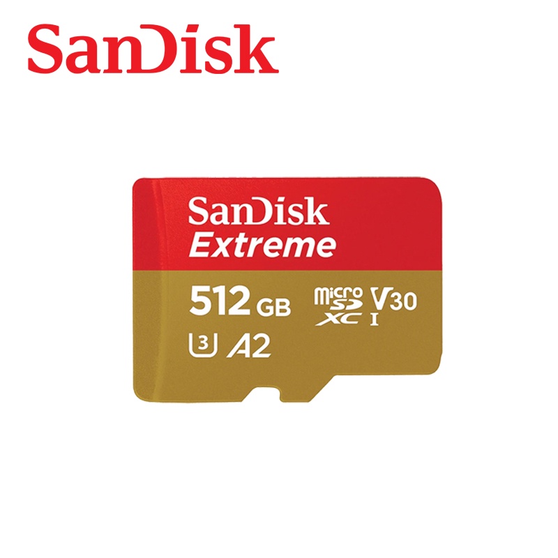 Sandisk 512 GB Extreme MicroSD เมมโมรี่ รับประกันตลอดอายุการใช้งาน