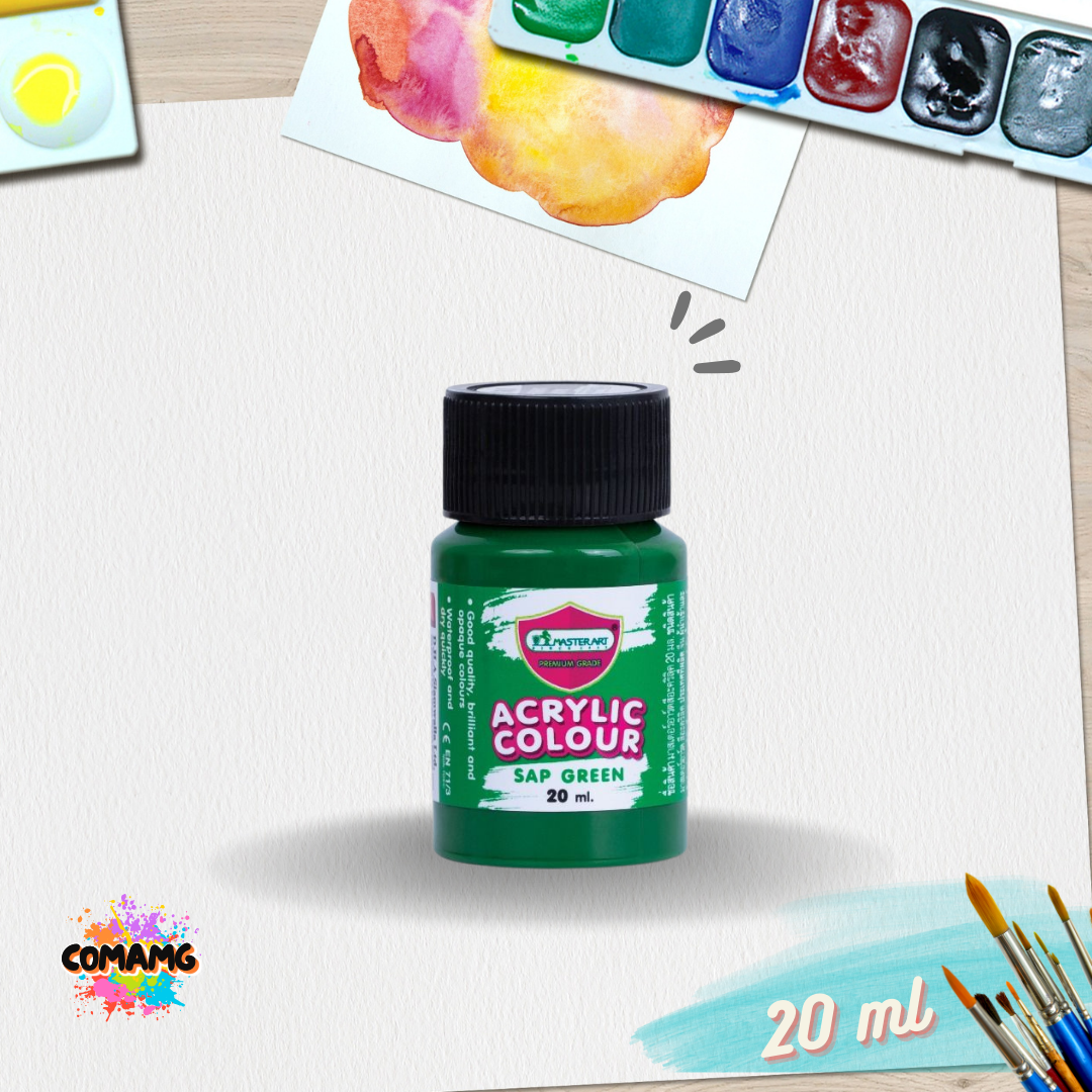 Master Art สีอะคริลิค ขนาด20ml เลือกสีได้ (ราคาต่อ1ขวด) acrylic color พร้อมส่ง