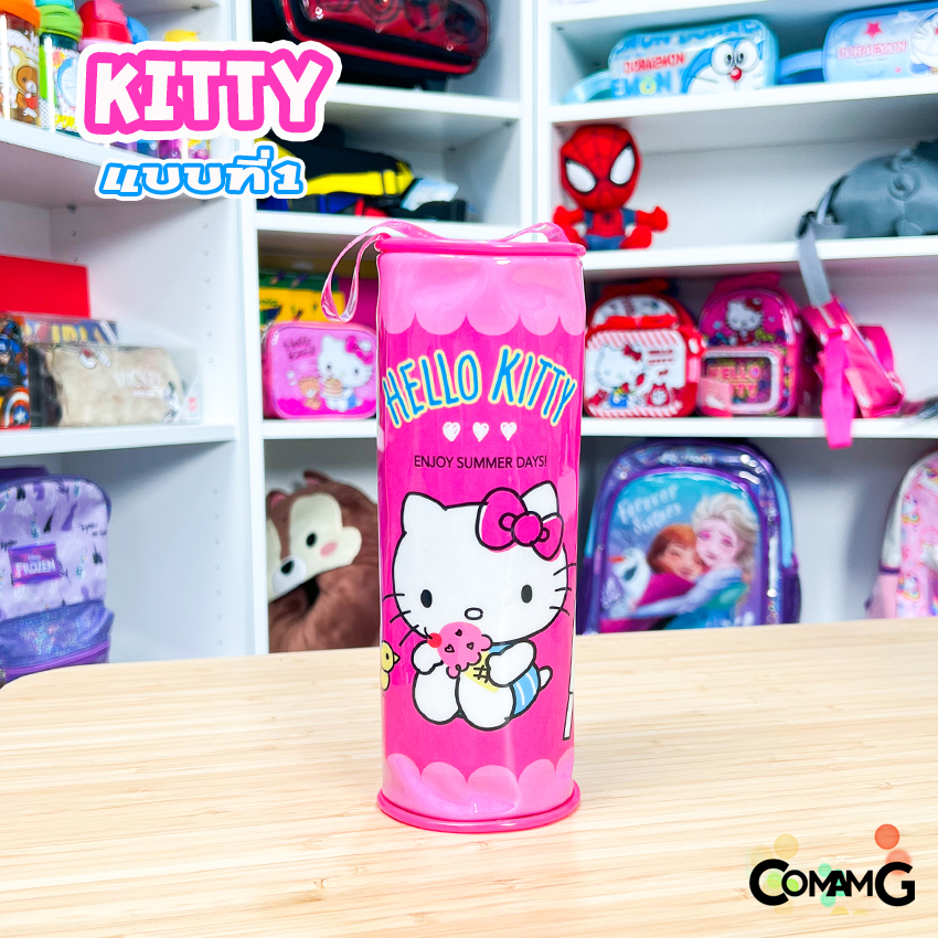 กระเป๋าดินสอ ทรงกระบอก PVC ลายการ์ตูน อเวนเจอร์ส เจ้าหญิง เบนเทน Frozen ลิขสิทธิ์แท้ พร้อมส่ง