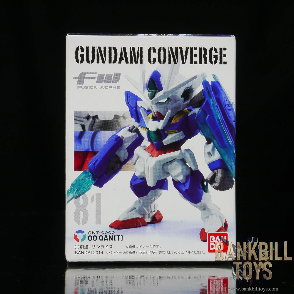 กันดั้ม Bandai Candy Toy FW Gundam Converge 14 No.81 GNT-0000 00 Qan[T]
