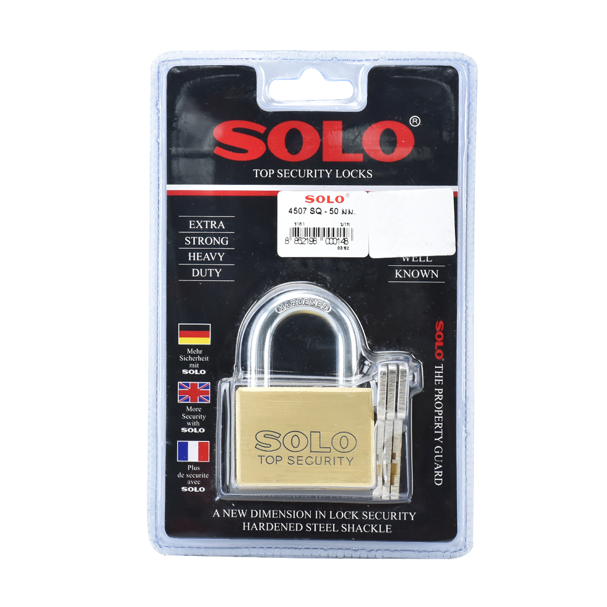 SOLO กุญแจโซโล 4507 SQ-50 มม.