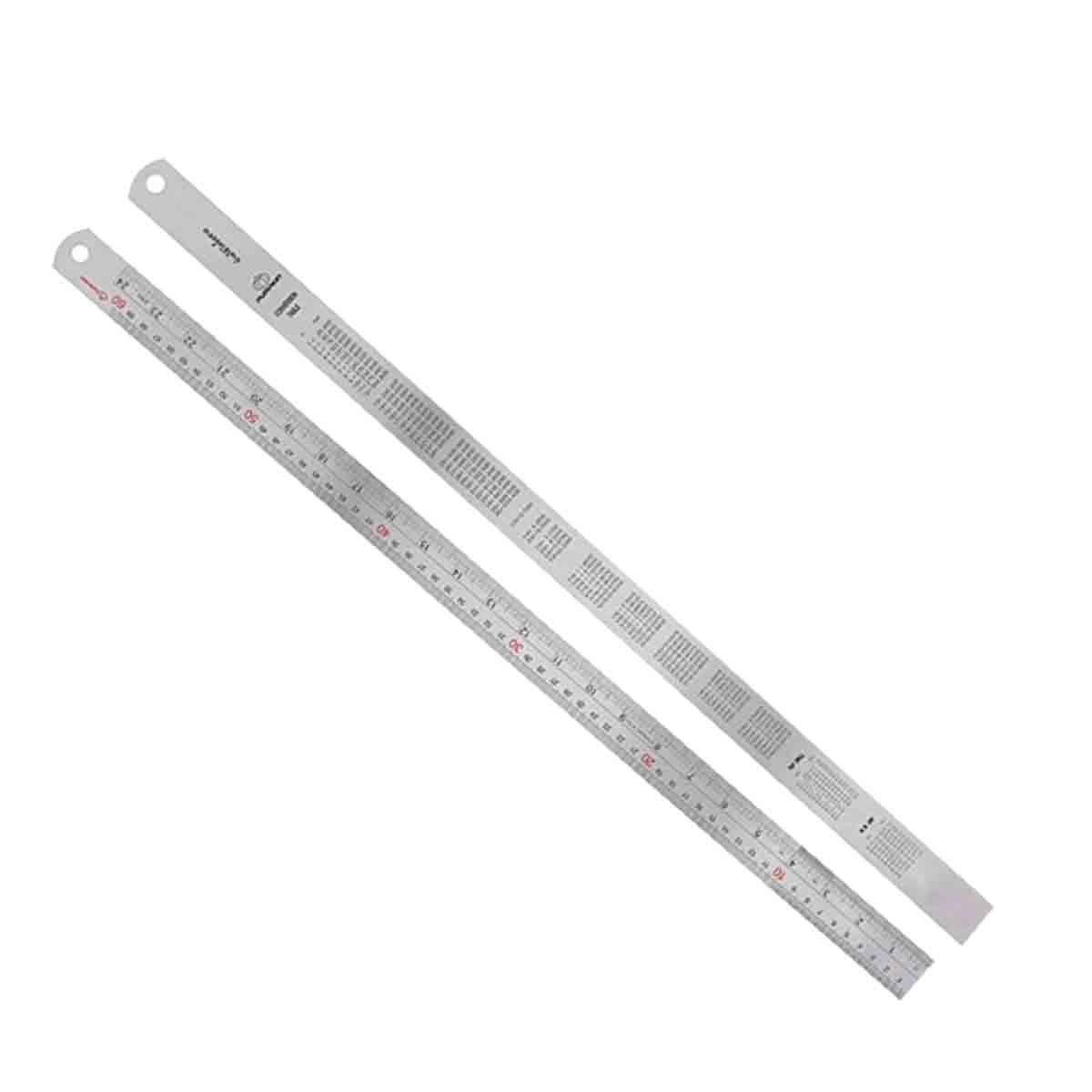 Pumpkin ไม้บรรทัดสแตนเลส INOX40" 1000mm. อย่างหนา PTT-40R100S [29414]