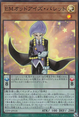 PP22-JP018 (SR) Performapal Odd-Eyes Valet