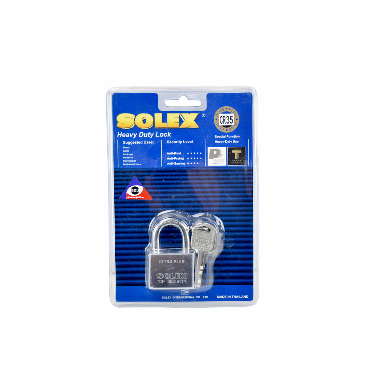 SOLEX ชุดกุญแจ EXTRA CR 35mm. (ชุบโครเมี่ยม)