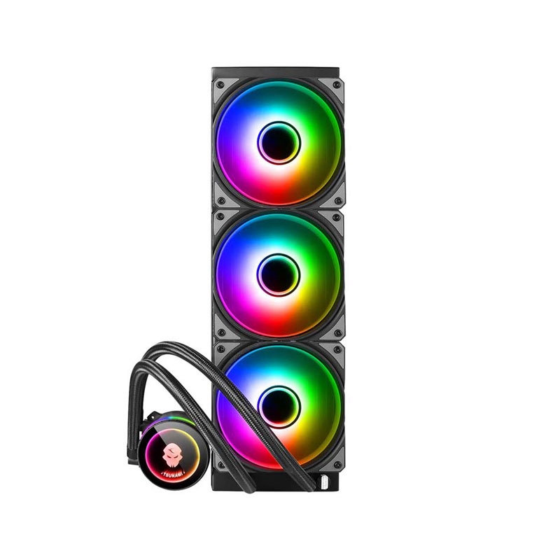 Tsunami ชุดน้ำปิด 3ตอน 360MM CM-360 PRO ARGB รองรับ intel gen12 สินค้าใหม่