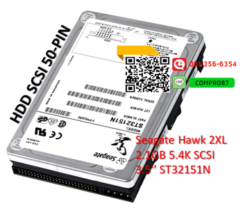 Seagate,Hawk ,2XL,2.1GB,5.4K,SCSI3.5,ST32151NS,T32171N,50PIN,SCSI 50-PIN,SCSI HDD