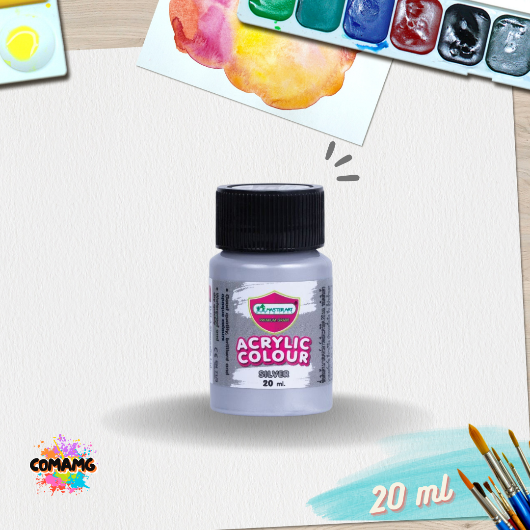 Master Art สีอะคริลิค ขนาด20ml เลือกสีได้ (ราคาต่อ1ขวด) acrylic color พร้อมส่ง