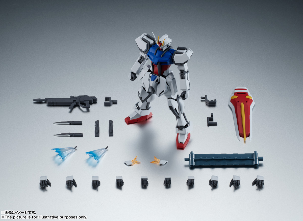 กันดั้ม Bandai Spirits The Robot Spirits <SIDE MS> R-300 GAT-X105 Strike Gundam Ver. A.N.I.M.E.