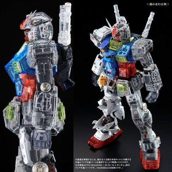 เปิดรับPreorder มัดจำ 700 บาท P-bandai Clear Color Body Part for PG UNLEASHED RX-78-2 Gundam โมเดลประกอบ *เฉพาะพาสเกาะครับ **