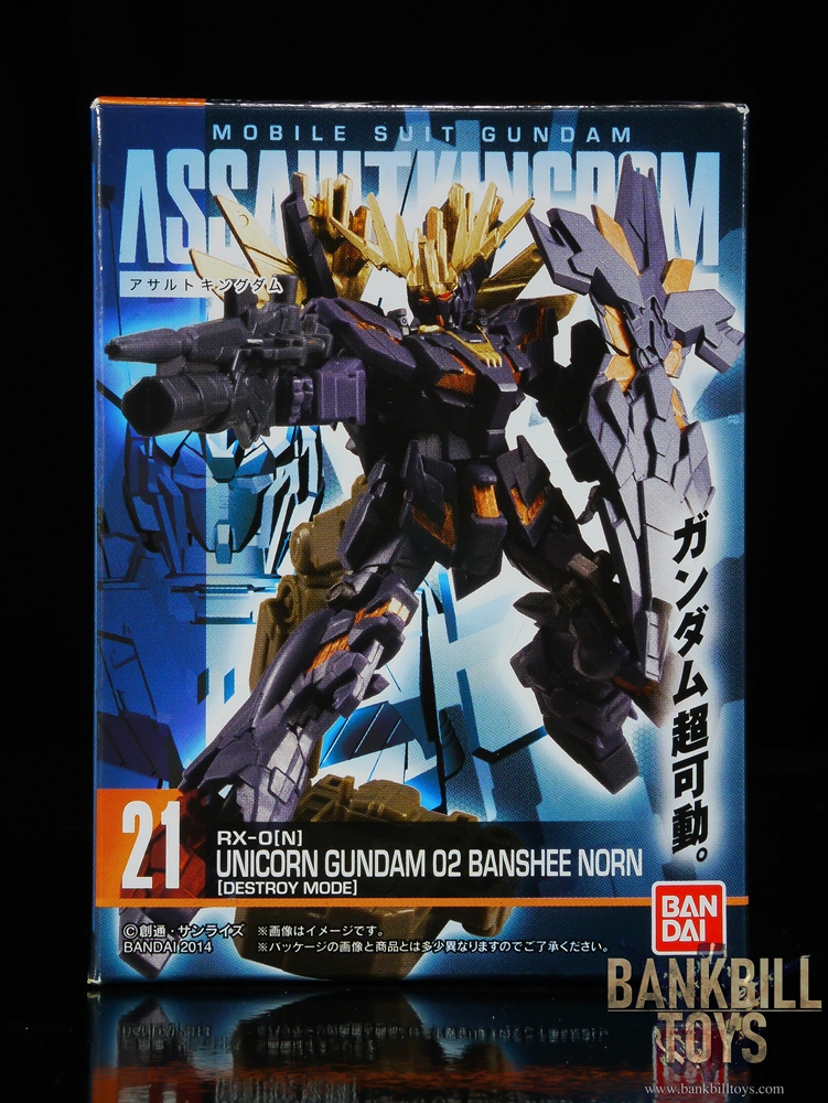 กันดั้ม Bandai Candy Toy Mobile Suit Gundam Assault Kingdom 6 No.21 RX-0[N] Unicorn Gundam 02 Banshee Norn [Destroy Mode]