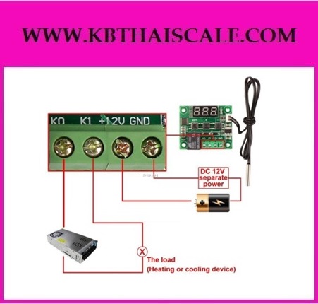 รีเลย์ควบคุมอุณหภูมิ DC12V -50 to110°C Heat Cool Temperature Control relay output เครื่องมือวัดต่างๆ : รีเลย์ควบคุมอุณหภูมิ DC12V -50 to110°C Heat Cool
