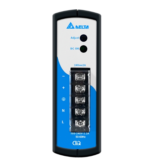Delta Power Supply DRP-24V048W1AZ 24V/2A (48W) , Input 220 AC 1Phase