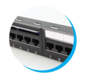 CAT 6+ Patch Panel 48 Port (2U) with Management, Dust Cover, New Lable