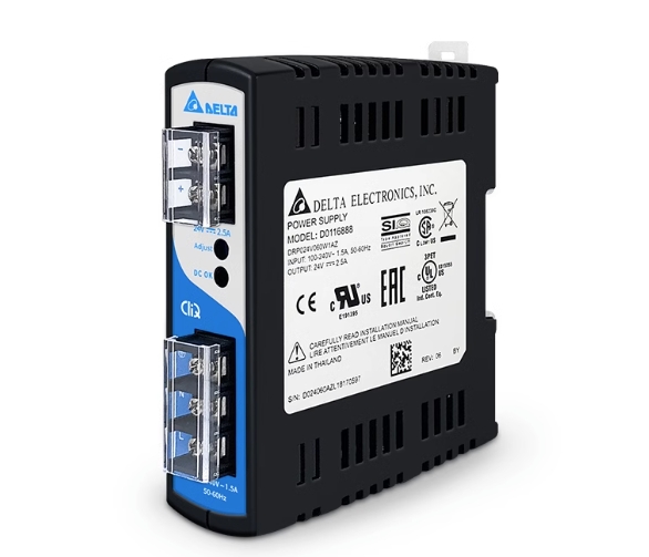 Delta Power Supply DRP024V060W1AZ 24V/2.5A (60W) ,Input 220 AC 1Phase