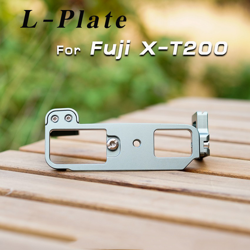L-Plate Fuji XT200 กริปมือ X-T200 สีดำ-แดง-เทา