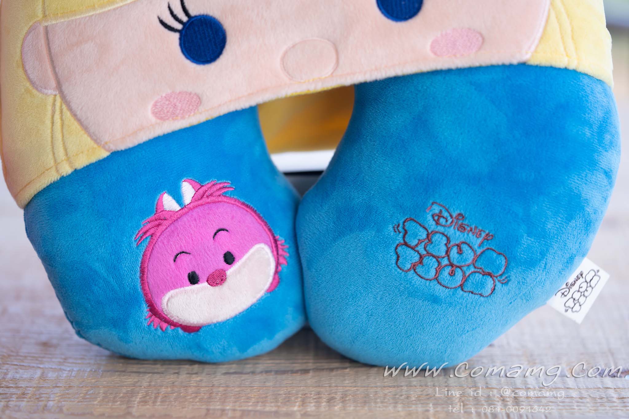 หมอนรองคอมีหมวก อลิซAlice & แมวCheshire Cat