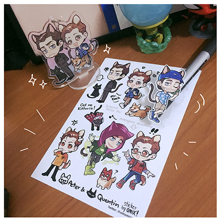 Sticker&postcard set: Spiderio