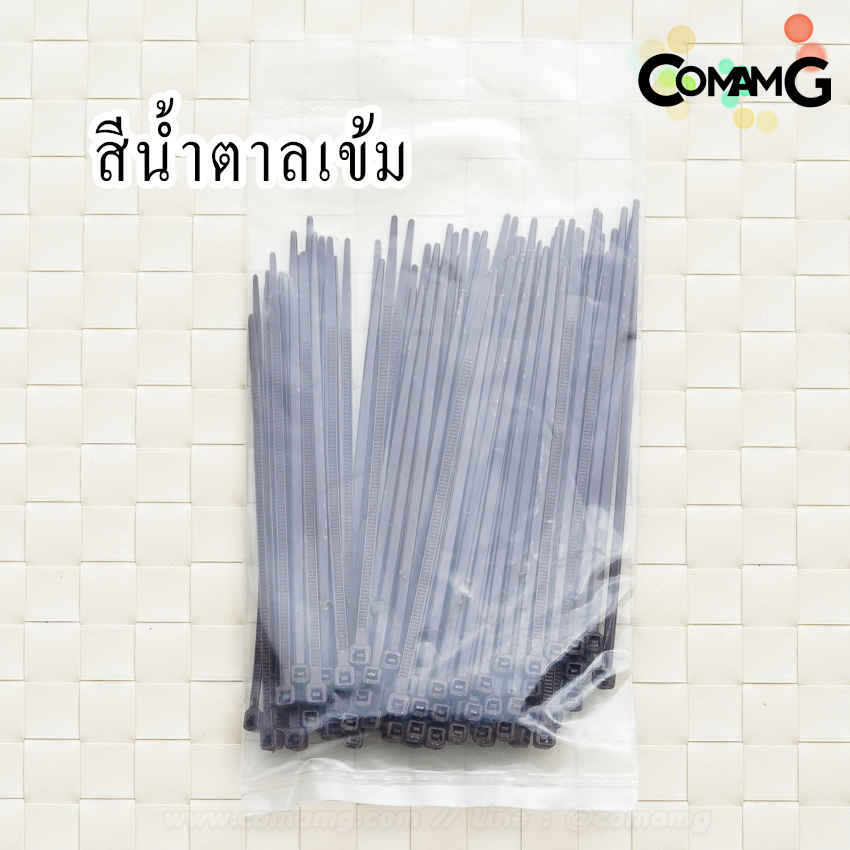 เคเบิ้ลไทด์ หนวดกุ้ง (Cable tie) สายรัดพลาสติก ขนาด3*100mm แพ็ค100เส้น