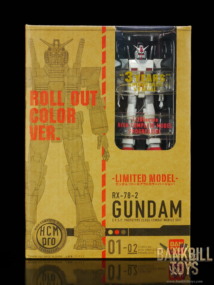 กันดั้ม Bandai HCM Pro High Complete Model Progressive 1/200 No.01-02 RX-78-2 Gundam [Roll Out Color Ver.]