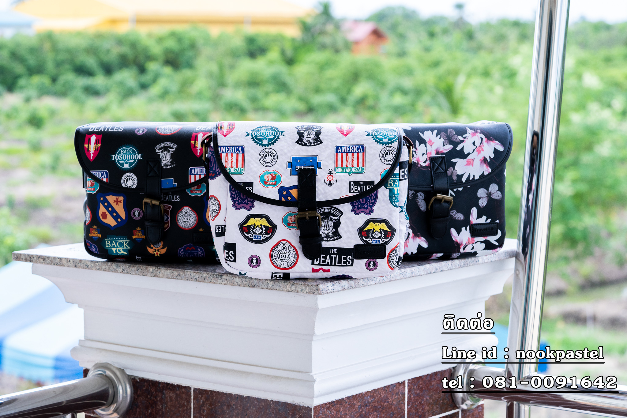 กระเป๋าใส่กล้อง Travel life สไตล์เกาหลี หนังPU