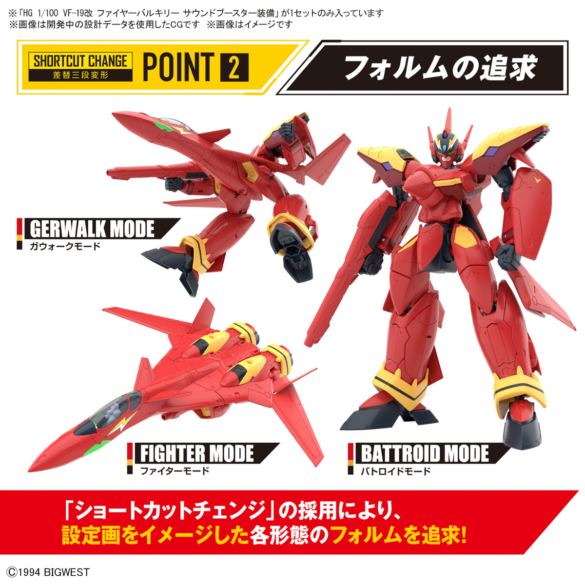 <Preorder ปิดรับวันที่ 2/1/2024> 🔔เปิดรับPreorder มัดจำ100 บาทHG 1/100 VF-19 Kai Fire Valkyrie Sound Booster Equipped
